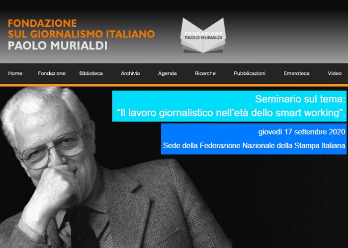 ‘Il giornalista nell’età dello smart working’, Roma 17/9 Fnsi