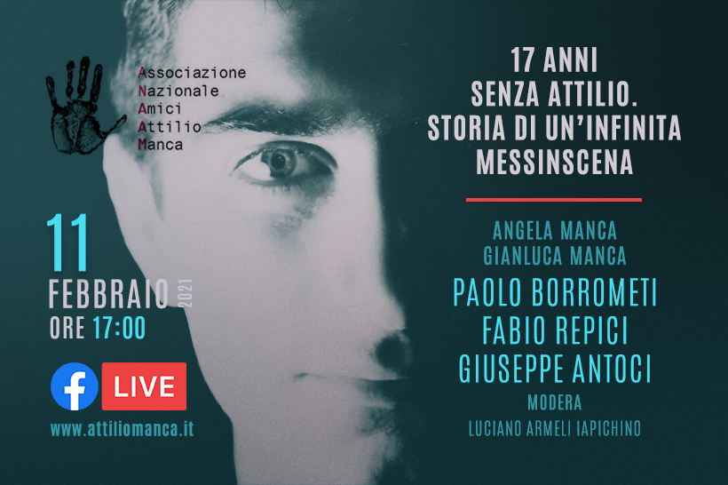 ”17 anni senza Attilio. Storia di un’infinita messinscena” – Diretta FB 11 Febbraio
