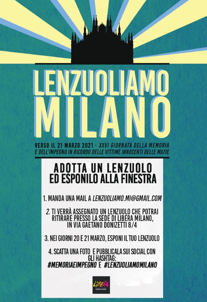 “Lenzuoliamo Milano” per il 21 marzo