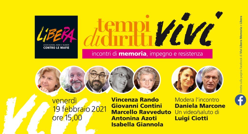 Venerdì 19/2, “Tempi di Diritti Vivi”