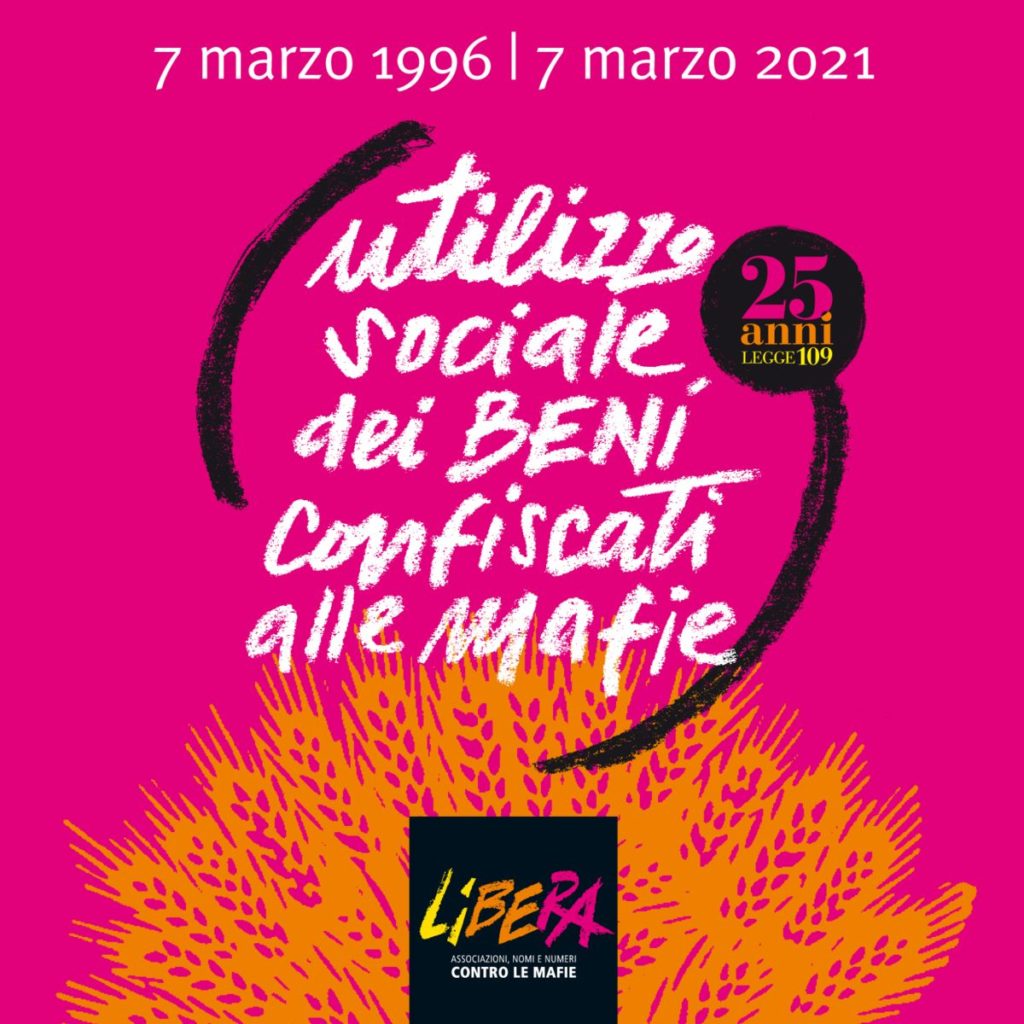 Beni confiscati, 25 anni della legge 109