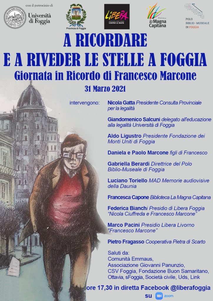 A ricordare e riveder le stelle a Foggia. In ricordo di Francesco Marcone, 31 Marzo 2021