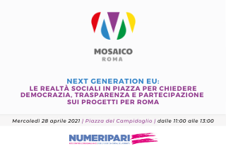 Next Generation EU: in piazza per chiedere democrazia, trasparenza e partecipazione sui progetti per Roma