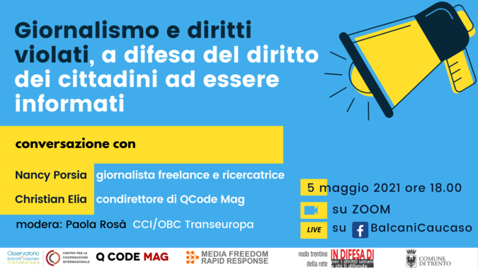 “Giornalismo e diritti violati”, conversazione con Nancy Porsia e Christian Elia