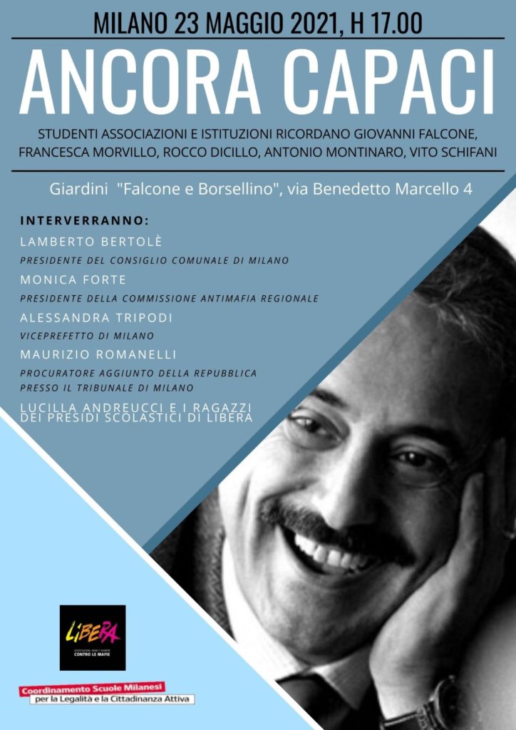 Milano 23 maggio, “Ancora Capaci” e “Sulle nostre bici”