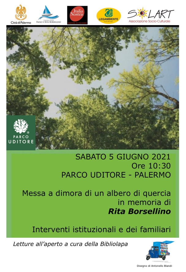 Sabato 5 giugno, una quercia in memoria di Rita Borsellino