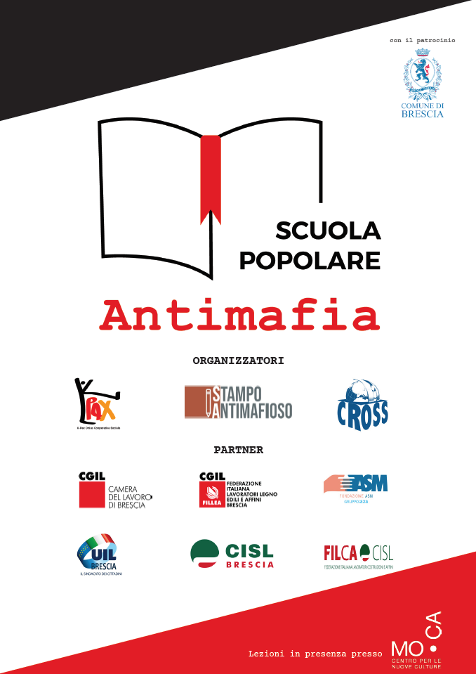 Brescia, al via la Scuola Popolare Antimafia