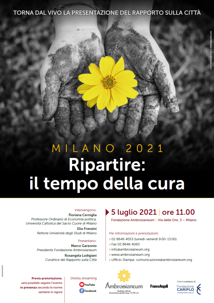 Fondazione Ambrosianeum presenta il Rapporto sulla Città Milano 2021