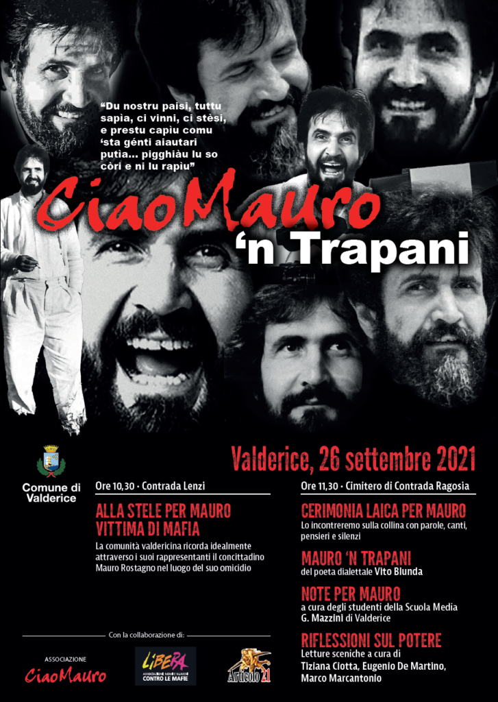 Ciao Mauro ‘n Trapani, domenica 26 settembre 2021
