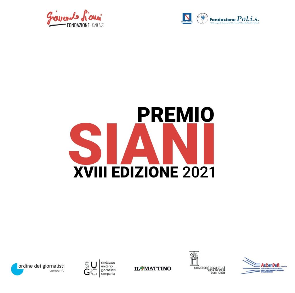 Premio Siani 2021 XVIII edizione: ecco le “Giornate con Giancarlo”