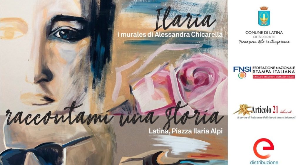 Latina ricorda Ilaria Alpi e Miran Hrovatin con due murales di Alessandra Chicarella