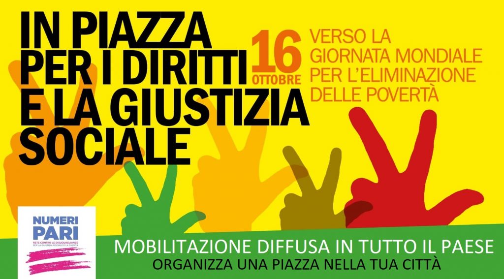 15/17 ottobre: “In piazza per i diritti e la giustizia sociale”