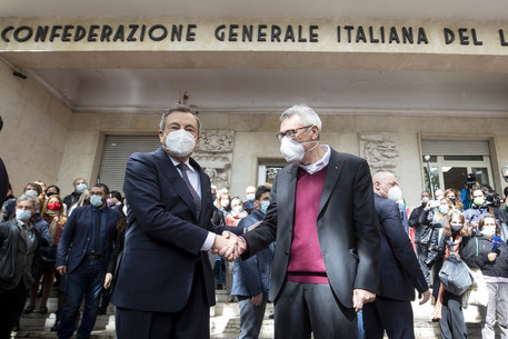 Draghi in visita alla Cgil: discuteremo dello scioglimento delle forze neofasciste