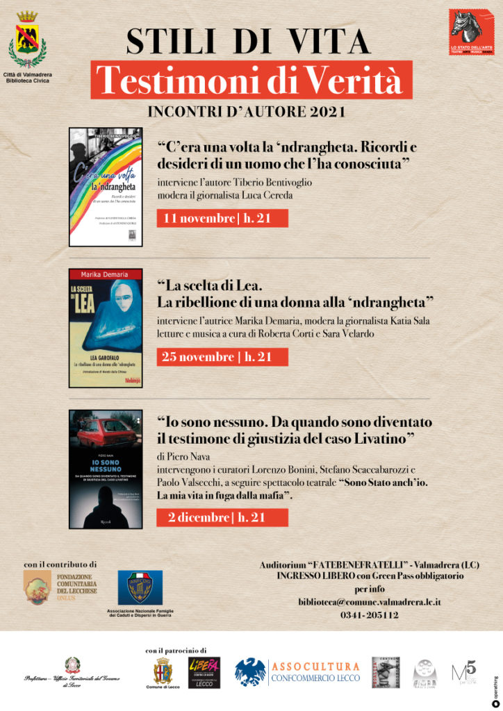 Valmadrera (LC) 11 novembre: “C’era una volta la ‘ndrangheta”