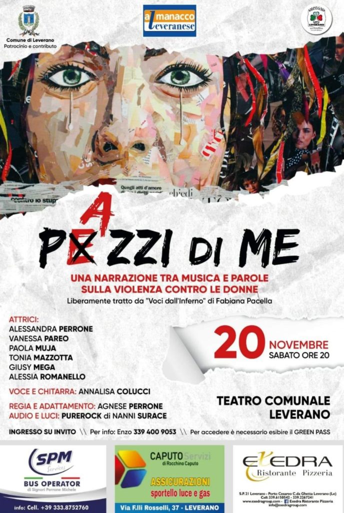 Sabato 20 novembre “Pazzi di me” a Leverano (LE)