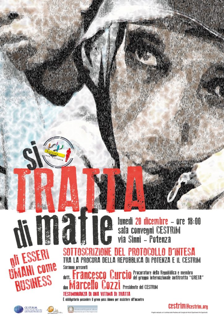 Potenza 20/12, “Si tratta di Mafie. Gli esseri umani come business”