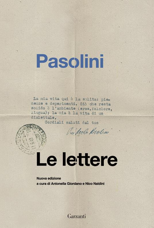 Le lettere di Pier Paolo Pasolini