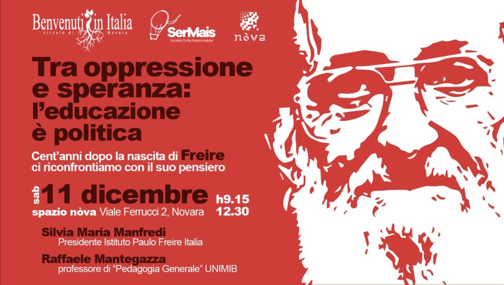 Novara 11/12: “Tra oppressione e speranza: l’educazione è politica”