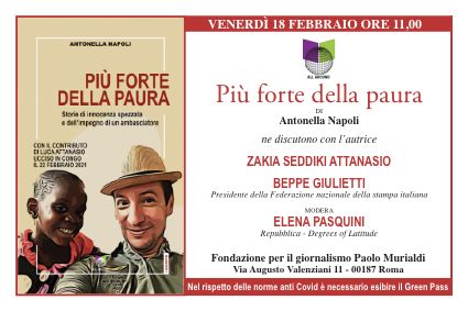 “Più forte della paura”, venerdì 18/2 presentazione in Fondazione Murialdi