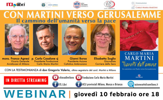 “Con Martini verso Gerusalemme”, webinar giovedì 10 febbraio