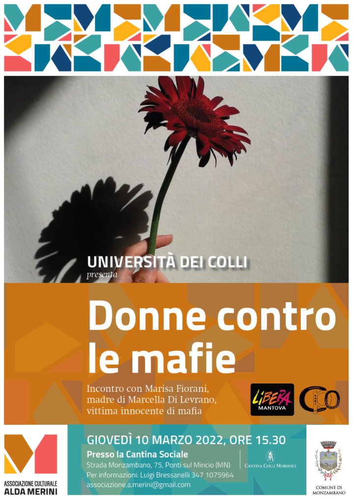 Giovedì 10 marzo: “Donne contro la mafia”