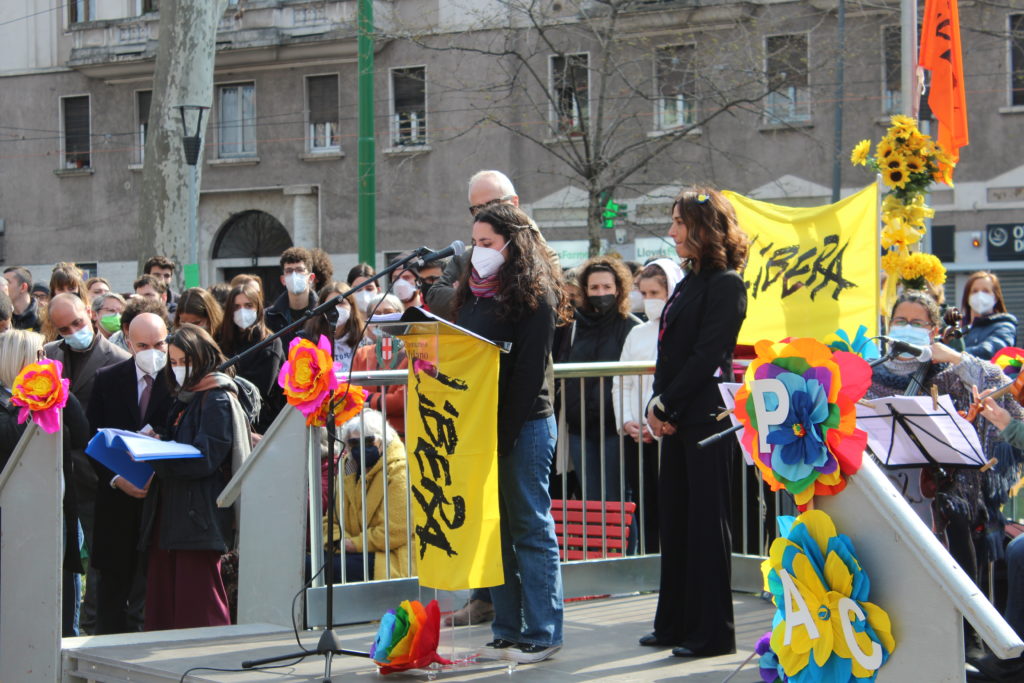 Piazza Prealpi, Milano: giovani e istituzioni ricordano le vittime di mafia il primo giorno di primavera