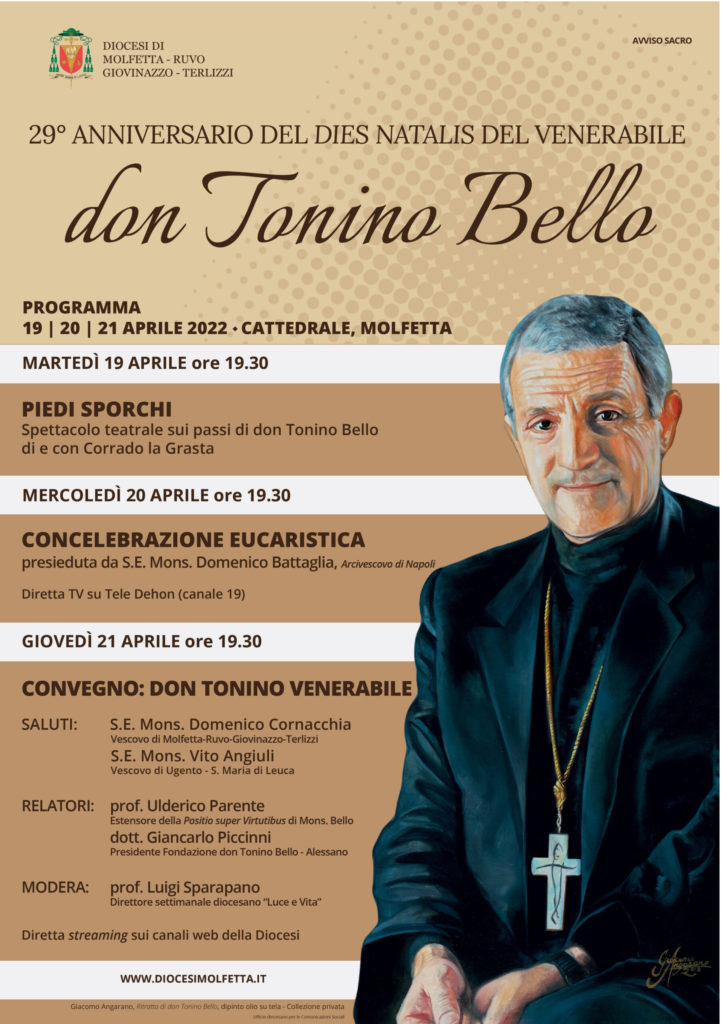Tre appuntamenti a Molfetta (BA) per ricordare don Tonino Bello