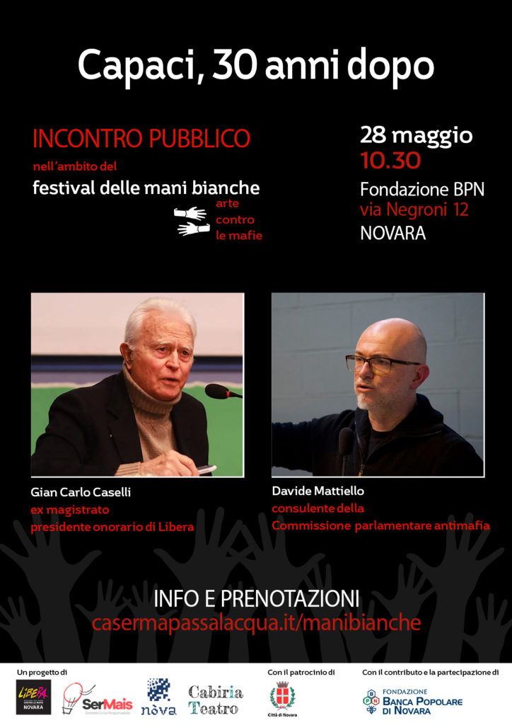 Novara 28/5: Capaci, 30 anni dopo