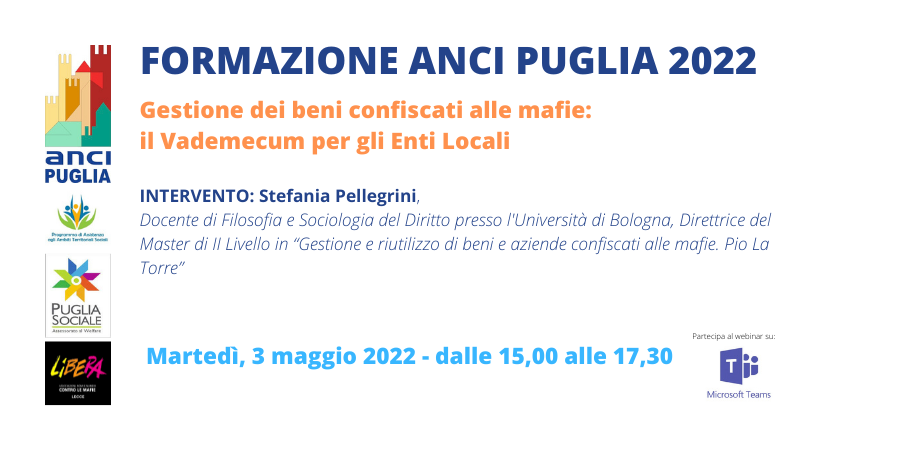 Anci Puglia e Libera: un vademecum per la gestione dei beni confiscati alle mafie