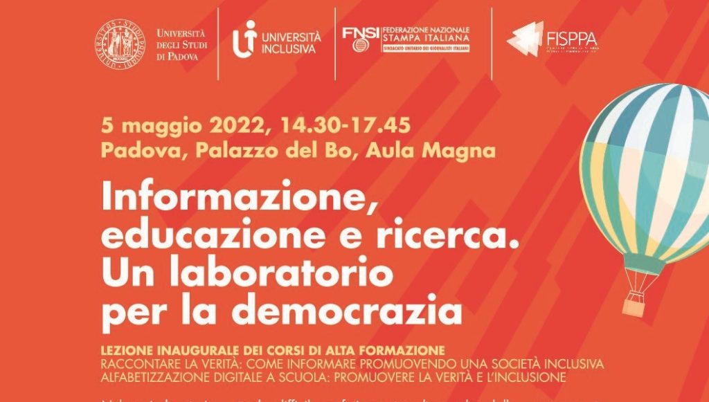 Unipd-Fnsi: il 5 maggio a Padova Julia Cagè e Marco Paolini