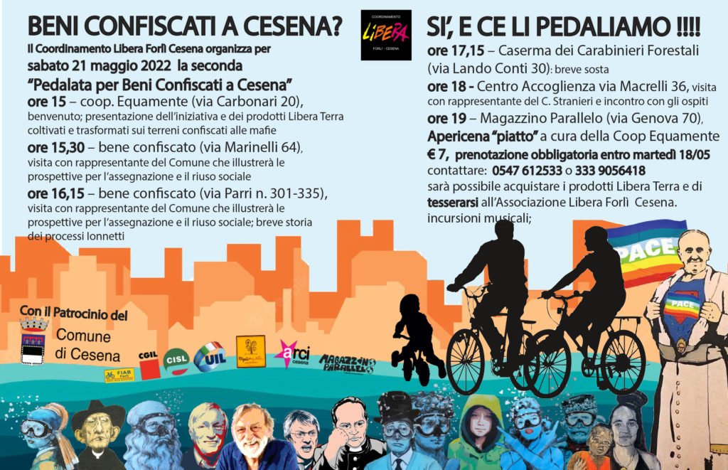 Sabato 21/5: “Beni confiscati a Cesena? Sì, e ce li pedaliamo!”