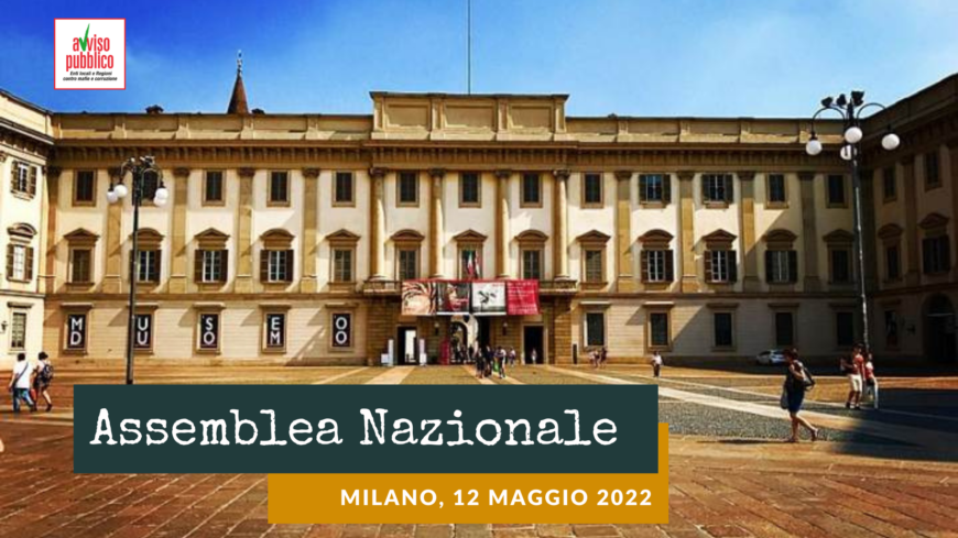 Assemblea nazionale di Avviso Pubblico: il 12 maggio a Milano e in modalità online