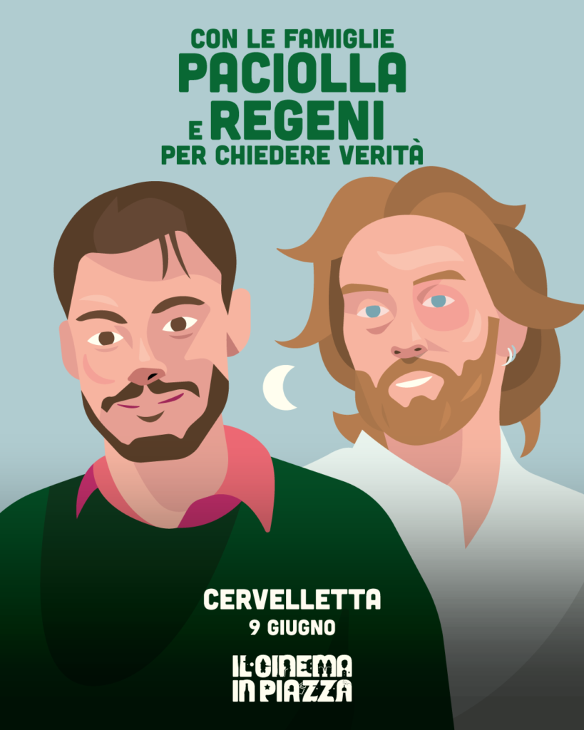 “Il Cinema in Piazza”: con le famiglie Paciolla e Regeni il presidente della Camera Fico