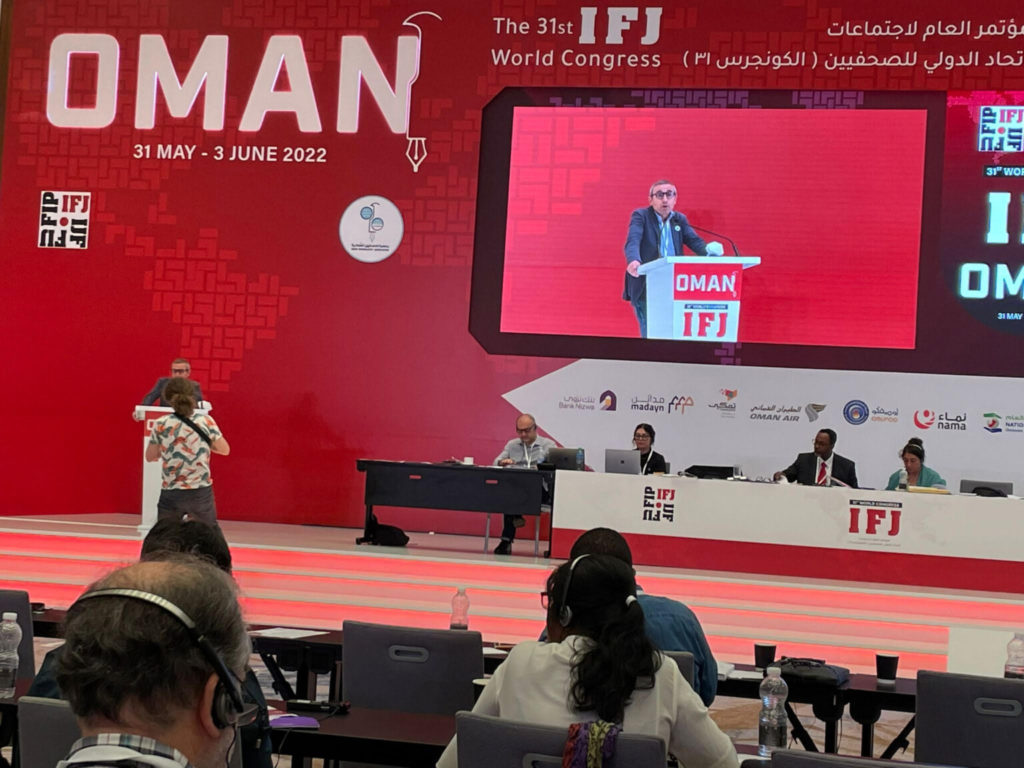 Congresso IFJ: lanciato appello per Assange e approvata mozione per Regeni