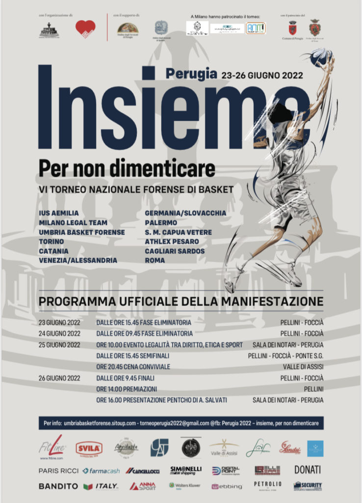 Perugia 23/26 giugno “Insieme per non dimenticare”