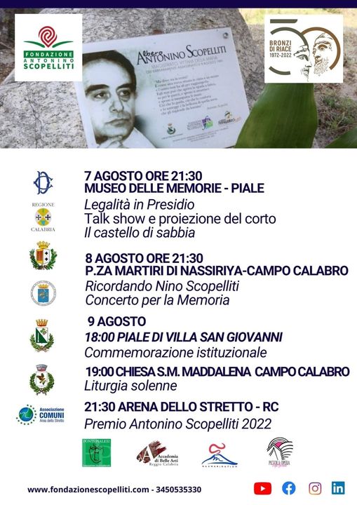 In memoria del giudice Antonino Scopelliti