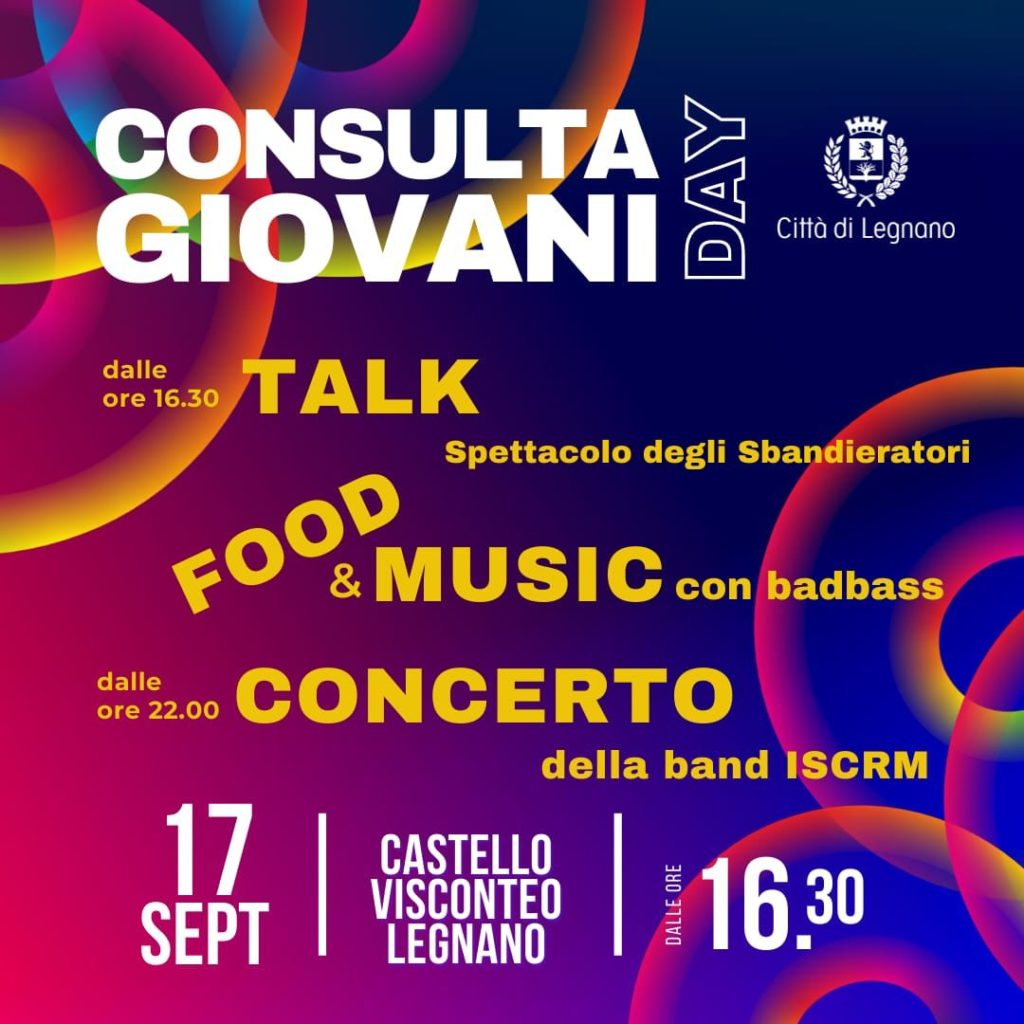 Legnano (MI) sabato 17 settembre: “Consulta Giovani Day”