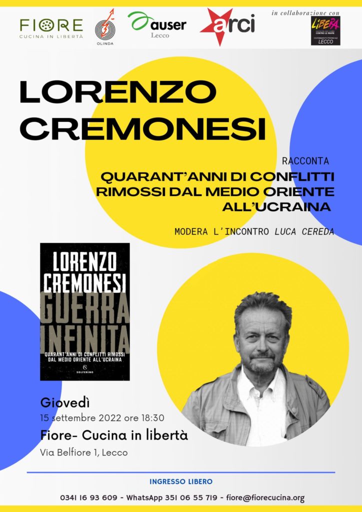 Lecco, giovedì 15 settembre: “Guerra infinita” a Fiore