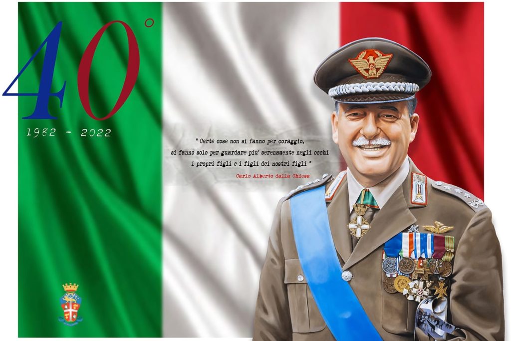 Palermo 2-3 settembre: 40° anniversario dell’eccidio del Gen. C.A. Carlo Alberto Dalla Chiesa