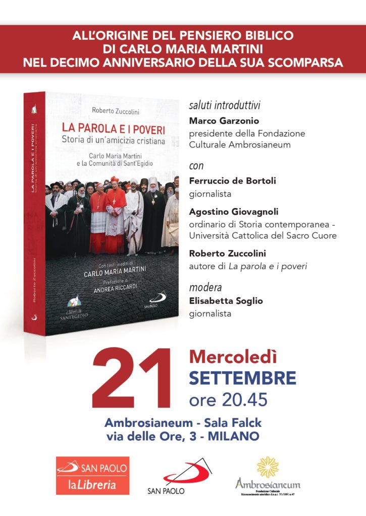 Milano mercoledì 21 settembre, presentazione del libro “La Parola e i poveri”
