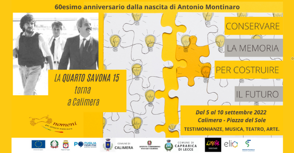 Calimera (LE), 60esimo anniversario dalla nascita di Antonio Montinaro
