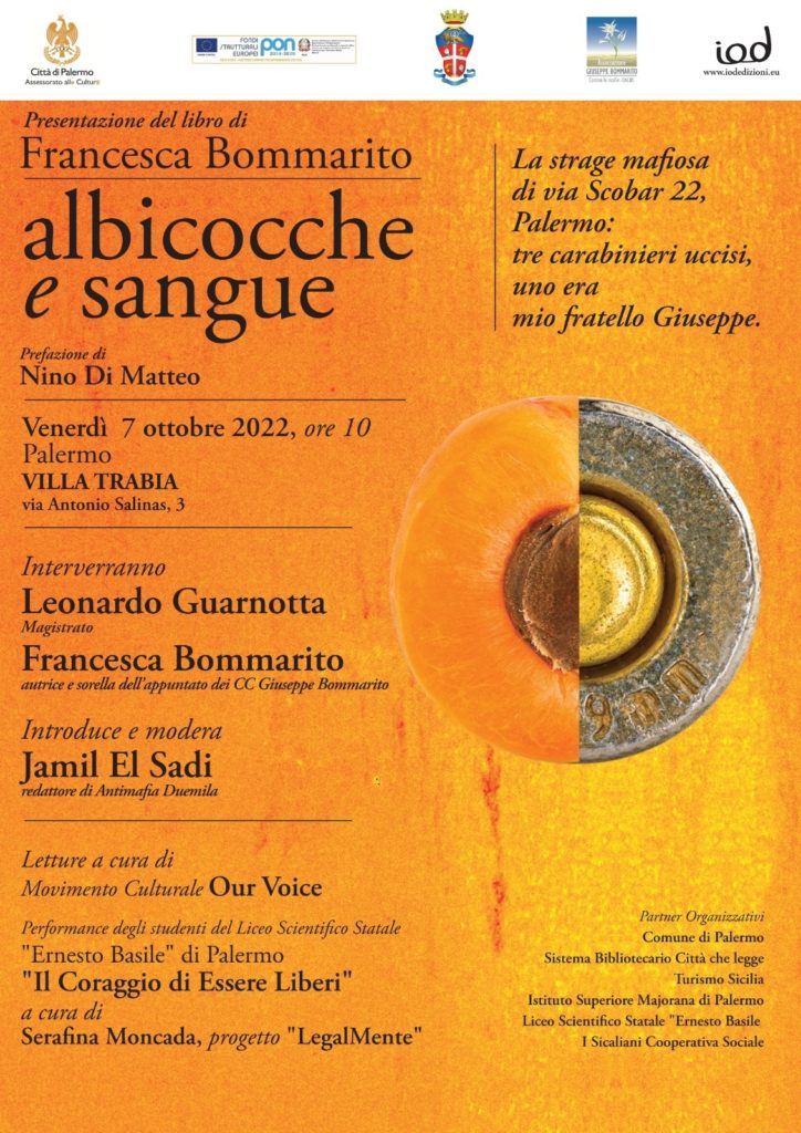Palermo 7/10, presentazione del libro “Albicocche e sangue”
