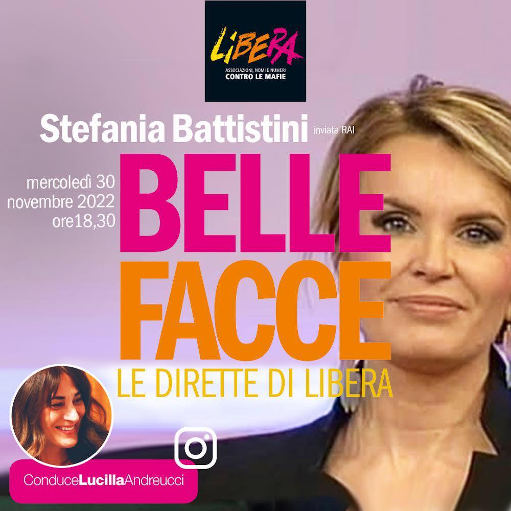 Mercoledì 30/11 Stefania Battistini, inviata del Tg1 ospite di “Belle Facce”