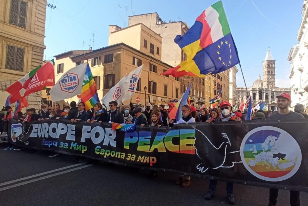 Roma, 5 novembre “Europe For Peace”: «Cessate il fuoco subito, negoziato per la Pace!» 