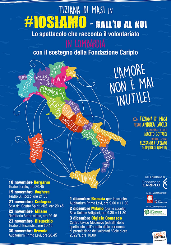 #IOSIAMO – Dall’Io al Noi in tour in Lombardia