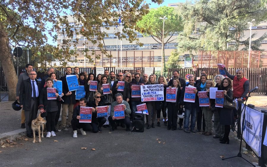Giornalisti: protesta a Roma contro il decreto sulla presunzione di innocenza