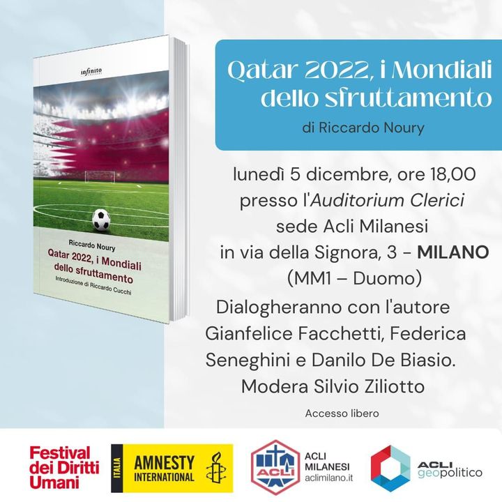 Milano 5 dicembre: “Qatar 2022 I mondiali dello sfruttamento”