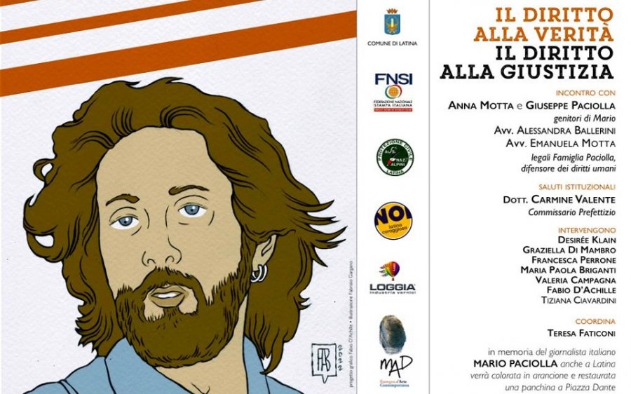 Latina, il 3 dicembre giornata dedicata a Mario Paciolla