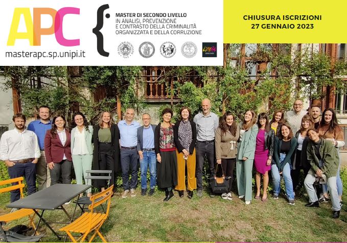 Nuove borse di studio per Master APC di Università Pisa, Torino, Napoli, Palermo e Libera