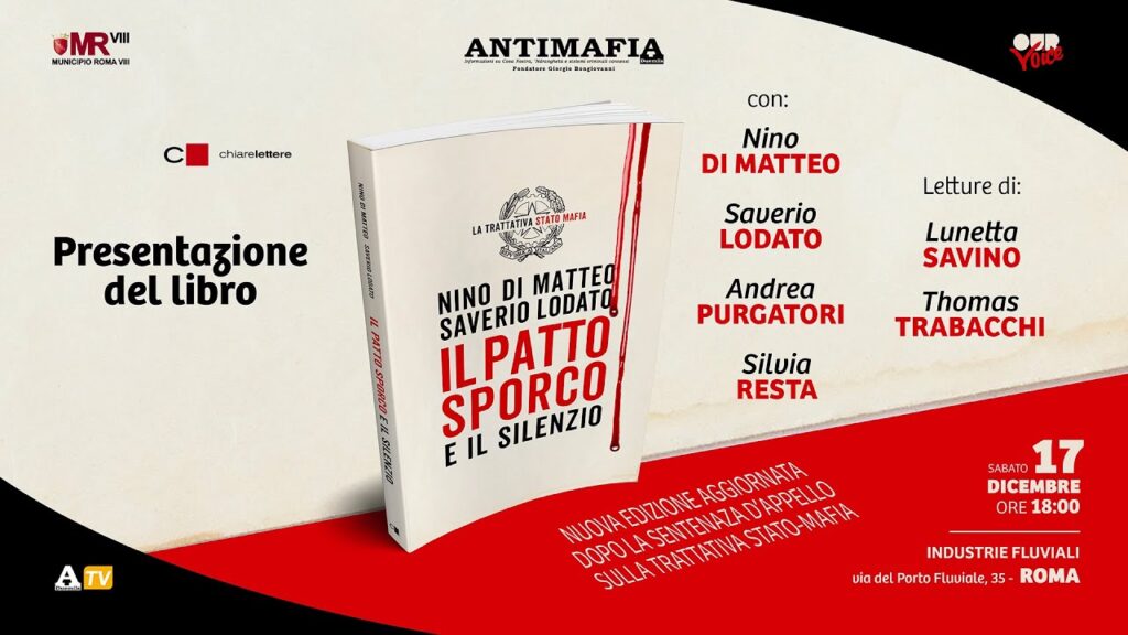 Roma, 17 Dicembre: presentazione del libro “Il patto sporco e il silenzio” 
